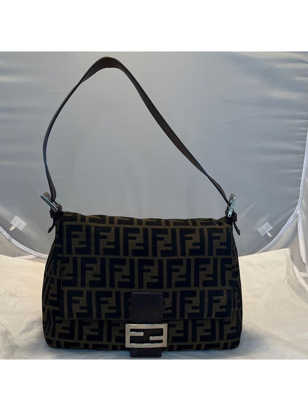 Fendi Mama Jacquard Satchel